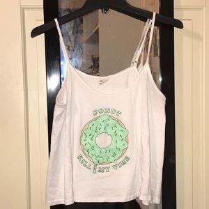 ⭐ BOGO ⭐ Donut kill my vibe crop top 